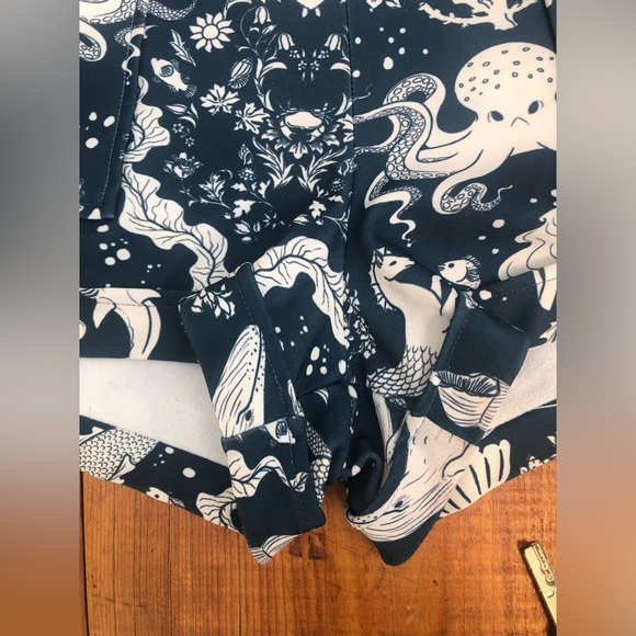 Blackmilk Ocean themed overalls S - Picture 4 of 7